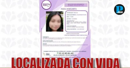 Encuentran sana y salva en Veracruz a menor desaparecida en Puebla