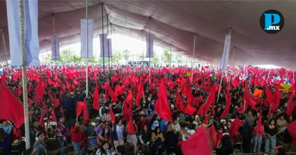 M&aacute;s de 10 mil antorchistas conmemoran aniversario en Ocoyucan