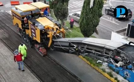 Evita esta calle en Puebla: habr&aacute; cierres toda la semana por pavimentaci&oacute;n