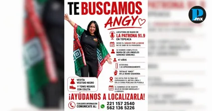 Piden ayuda para localizar a Angy, locutora de La Patrona 91.9 Tepeaca