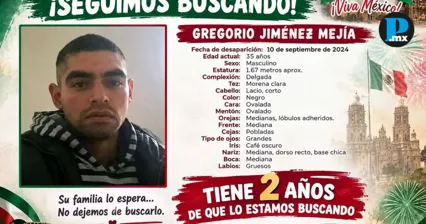 Gregorio sali&oacute; a trabajar y no volvi&oacute;; su familia cumple dos a&ntilde;os busc&aacute;ndolo