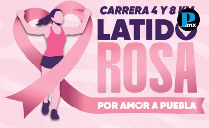 Latido Rosa llega a Puebla con carrera de 4 y 8 km contra el c&aacute;ncer de mama