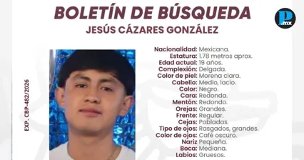 Buscan a joven de 19 a&ntilde;os desaparecido el 6 de octubre en Zacatl&aacute;n