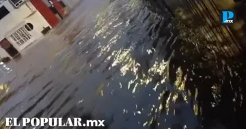 Basura en el drenaje provoca inundaciones cerca de la Laguna de San Baltazar