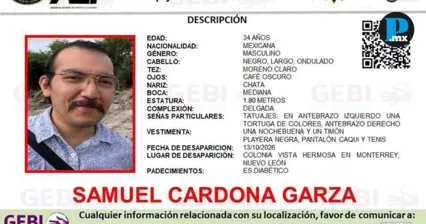 Buscan a Samuel Cardona Garza, abogado y defensor del r&iacute;o Santa Catarina desaparecido en Monterrey