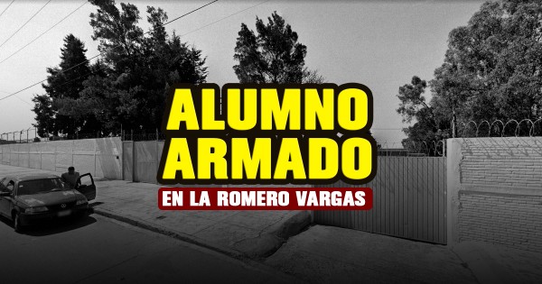 Alumno lleva arma de fuego a secundaria de la Romero Vargas