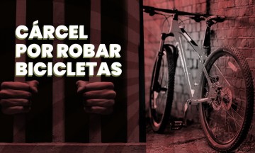 Proponen cárcel para quienes roben bicicletas