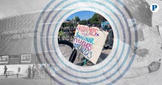 Ciclistas protestan frente a Fiscalía, exigen justicia por joven atropellado en La Recta
