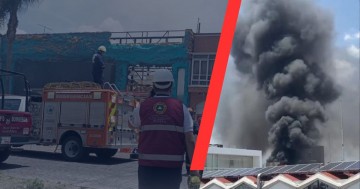 Se registra fuerte incendio en un antro de la Avenida Juárez