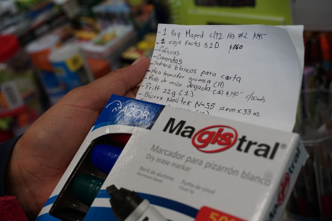Padres de familia en la lista de útiles pueden llegar a desembolsar hasta 5 mil pesos