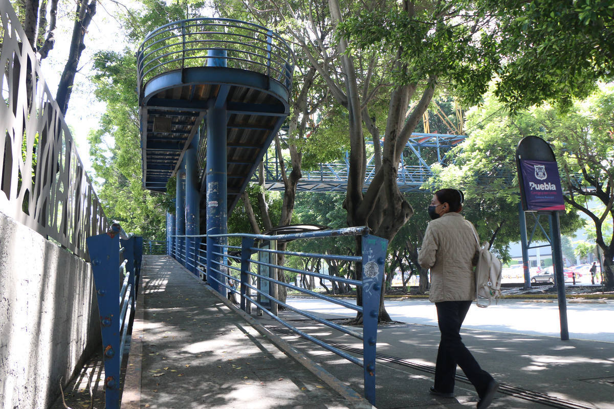 Cruce peatonal, Plaza Dorada, Parque Juárez