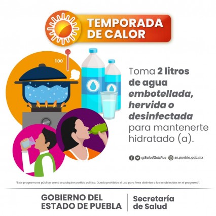 Por temporada de calor, Secretaría de Salud pide extremar precauciones