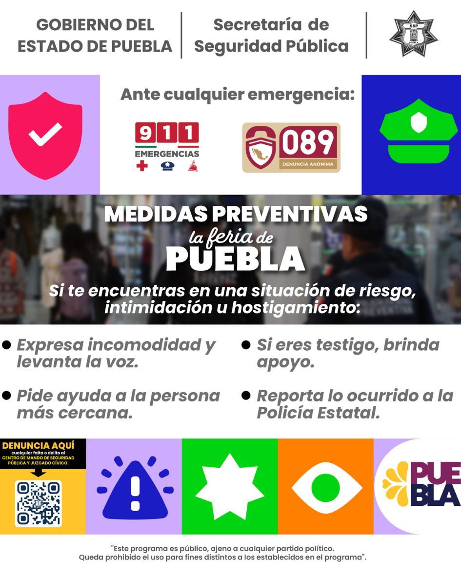 Medidas Preventivas  para la Feria de Puebla 2024 