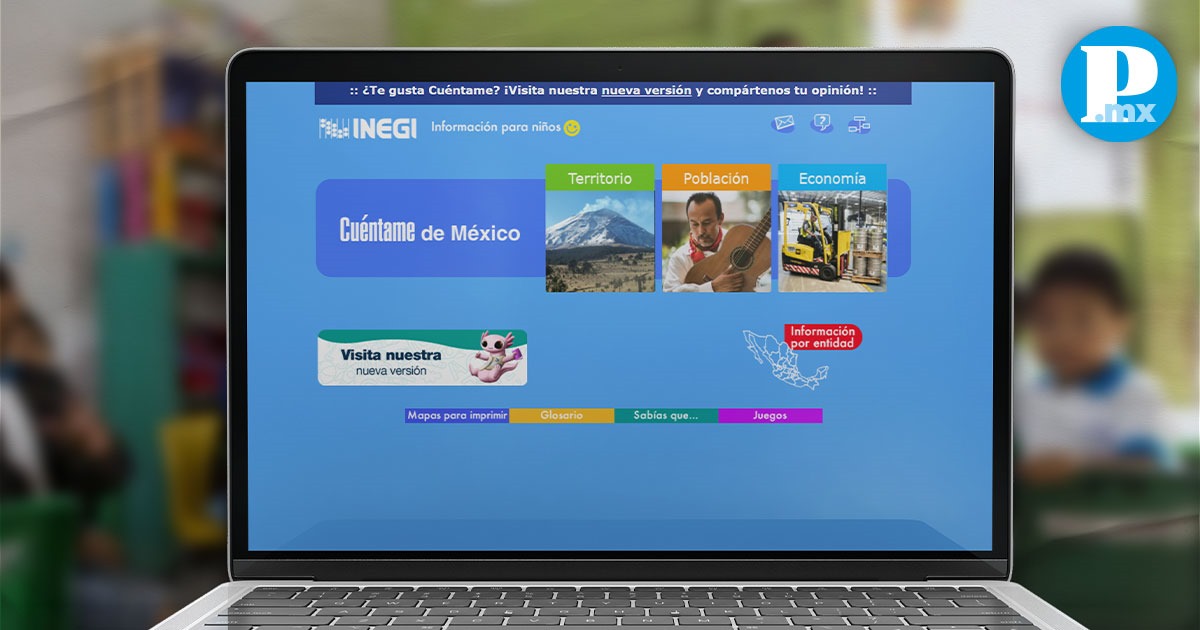 INEGI y Papalote Museo del niño lanzan nueva versión de "Cuéntame México" un espacio para que las infancias aprendan de estadística y geografía.