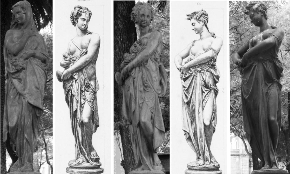 Las musas del zócalo Crédito: https://centrohistorico.pueblacapital.gob.mx/