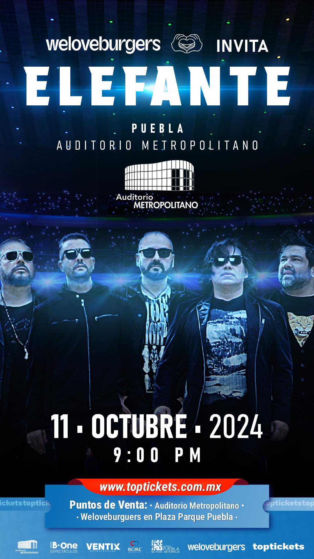 Elefante se presentará en el Auditorio Metropolitano Puebla