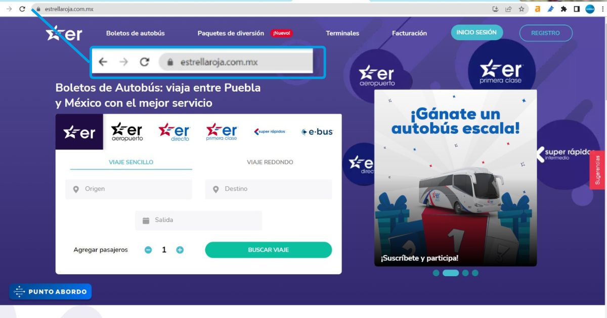 ¿Cómo comprar mi boleto en Estrella Roja? 