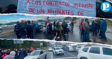 Manifestación en Periférico Ecológico, Puebla