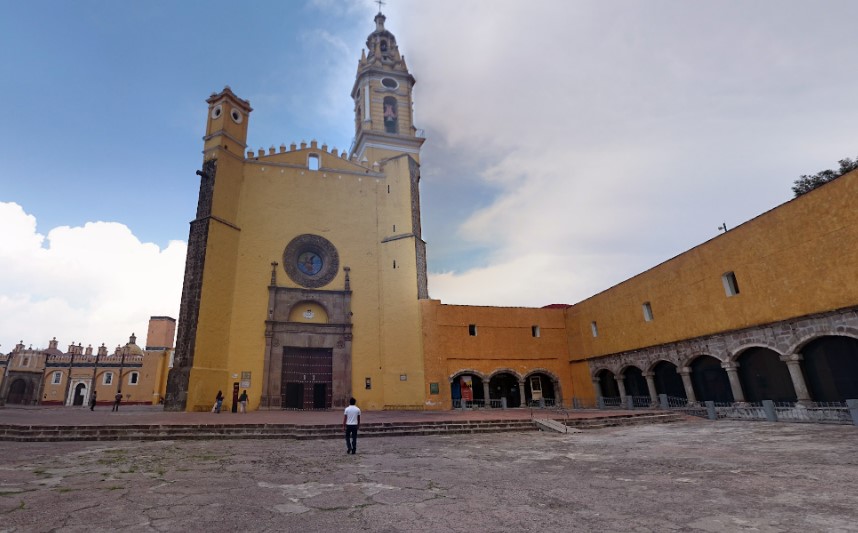 Exconvento franciscano de San Gabriel, San Pedro Cholula. Imagen: GoogleMaps