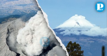 caída de ceniza en Puebla