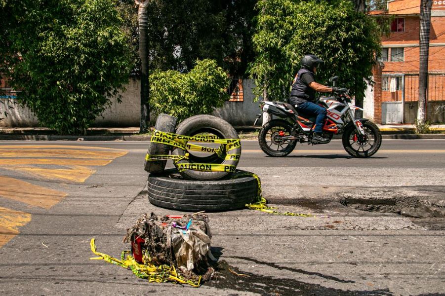 Socavones en Puebla. Foto: EsImagen