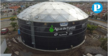 Agua de Puebla mejora el suministro con el nuevo macrotanque Gaza-Xonacatepec, beneficiando a 43 mil habitantes del nororiente de la ciudad.