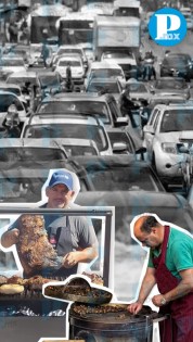 Vecinos de Amalucan denuncian obstrucción en la vía por puesto de carne asada