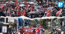 Antorcha Campesina realiza megamarcha por su 20 aniversario en Puebla