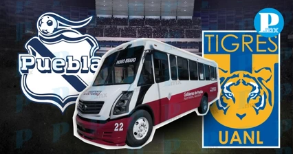 Habrá transporte nocturno tras partido del Puebla contra Tigres