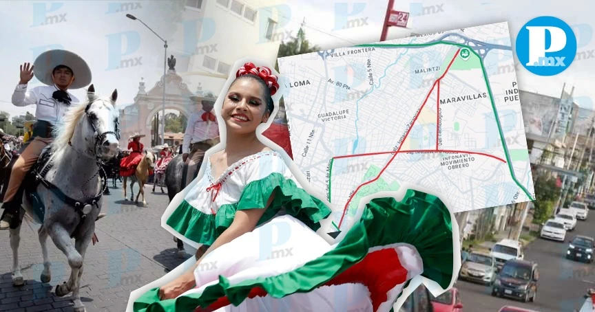 ¡Atentos! Estos son los cierres viales por el desfile del 5 de Mayo en Puebla
