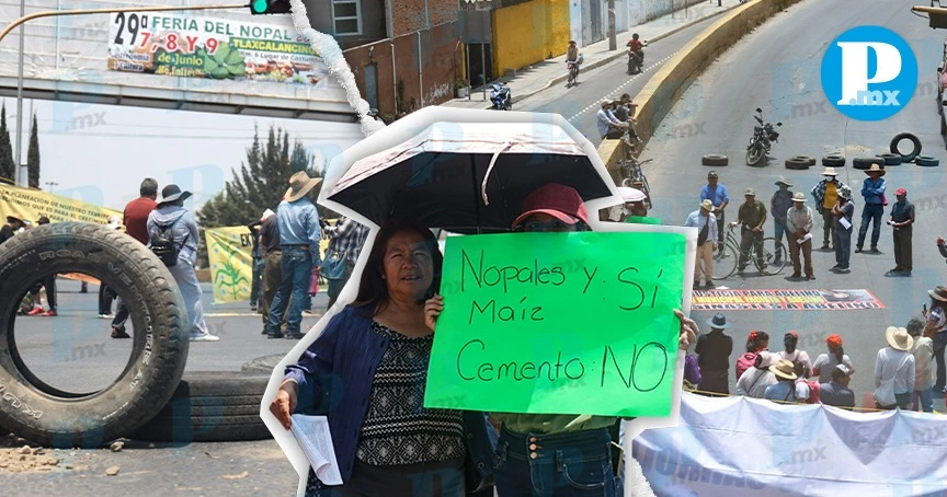 Bloqueo de pueblos originarios en la carretera federal Atlixco cumple 24 horas