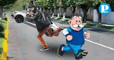 Robo masivo de autopartes durante Simicarrera en Boulevard Atlixco