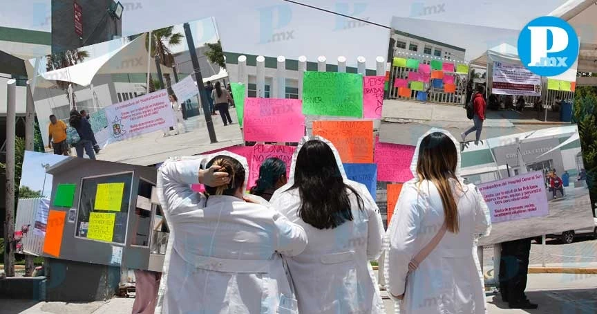 Paro en hospitales del norte y sur de Puebla por falta de insumos