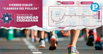Toma tus precauciones; habrá cierres viales en Puebla por Carrera del Policía
