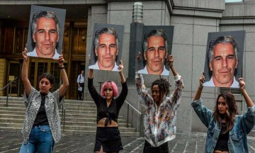 Protesta contra Jeffrey Epstein