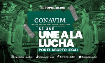 Conavim exige aborto legal en Puebla