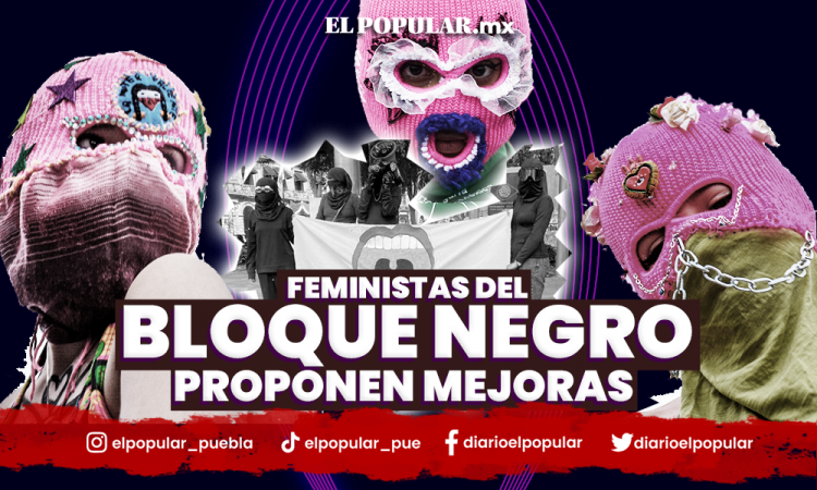 Feministas radicales, realizan pláticas y tendedero de denuncias en Puebla