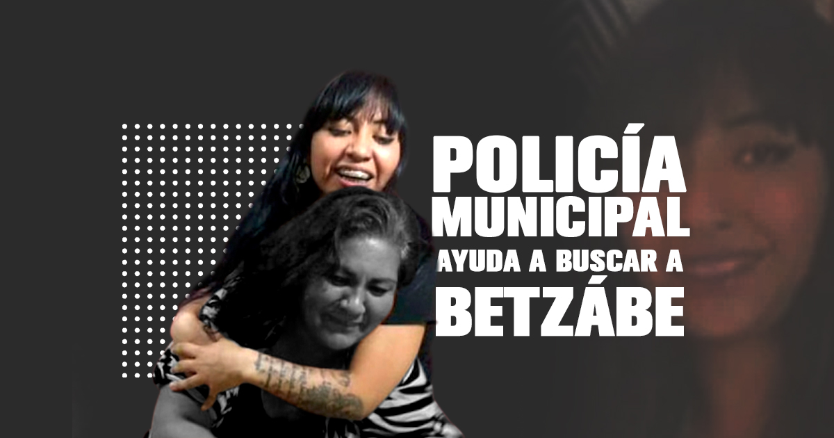Policía municipal de Puebla ayuda a buscar a Betzabé