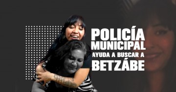 Policía municipal de Puebla ayuda a buscar a Betzabé