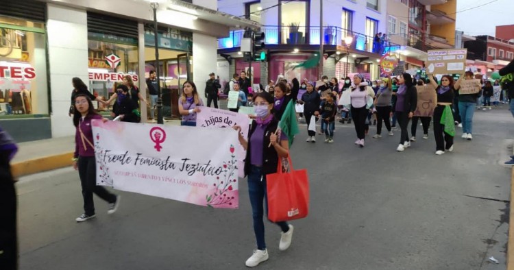En estos municipios de Puebla también hubo protestas feministas