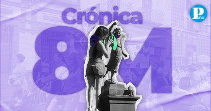 El 8M Puebla se tiñó de morado: gritos feministas resuenan en las calles