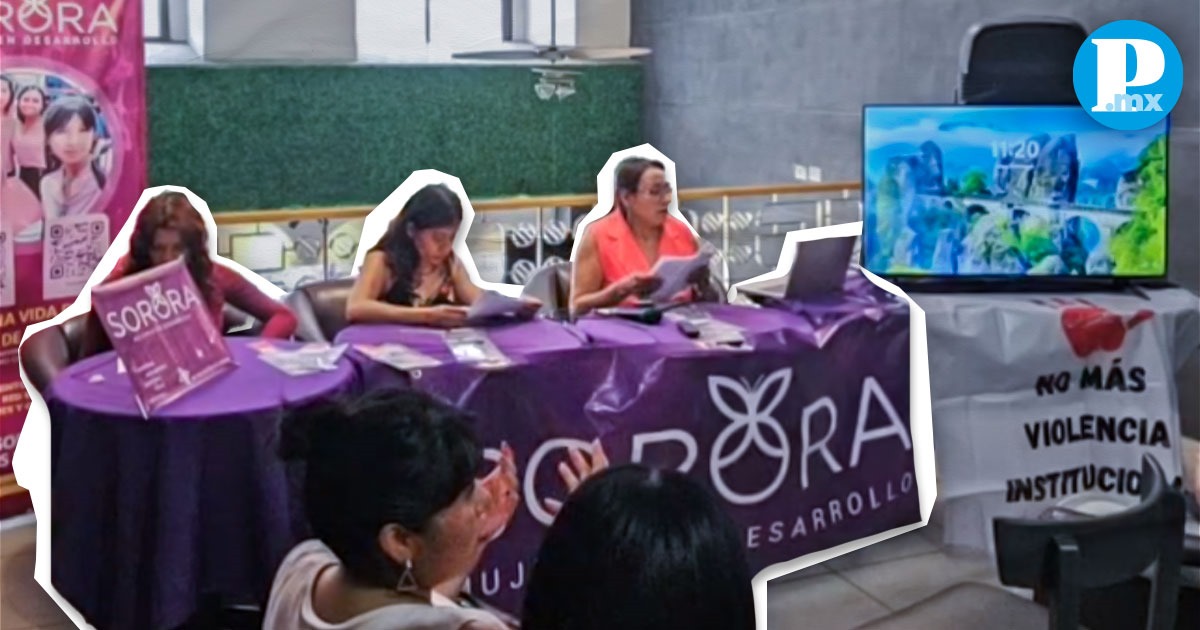 El colectivo de mujeres "Sorora, mujeres en desarrollo" denunció a la María Azucena presidenta de Chignautla por encubrir al violentador de Aimé Hernández 