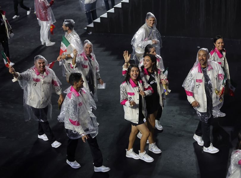 Atletas Mexicanos en la inauguración París 2024. Foto: CONADE