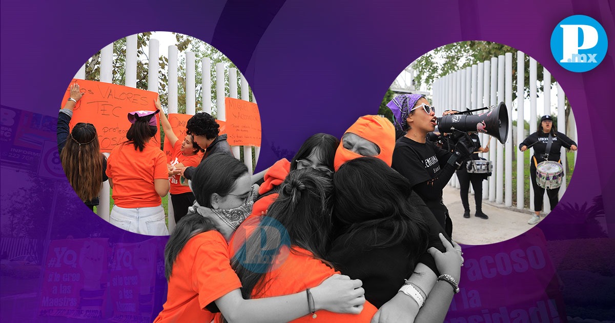 Manifestación contra el acoso en el Tec de Monterrey 