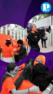 Con lonas y batucada protestan en Tec de Monterrey; acusan agresiones sexuales