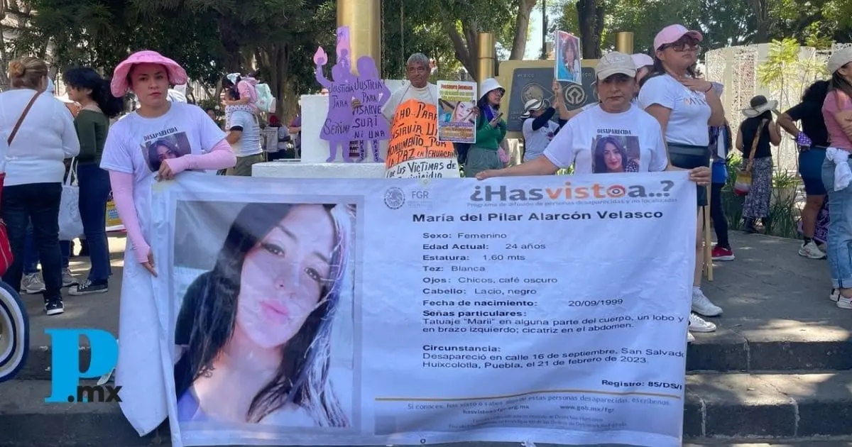 Así fue la marcha de Voz de los Desaparecidos este 8M en Puebla 