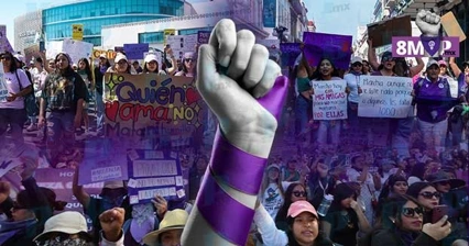 No que no, sí que sí: Mujeres toman las calles de Puebla el 8M