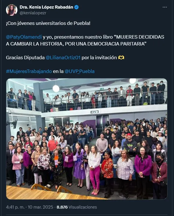Dra. Kenia López comparte en sus redes sociaes presentación del libro