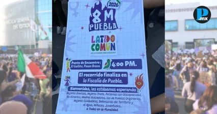 Feministas convocan a la marcha del 8M en Puebla