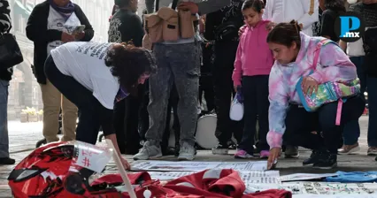  En 8M recuerdan en el Z&oacute;calo de Puebla desaparici&oacute;n de Sarai &Aacute;vila